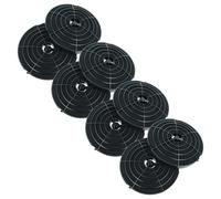 vhbw 8x Filtres à charbon actif compatible avec Ikea 50244656, 50389338, 602.446.27, 602.446.32, 502.446.56, 503.893.38 hotte aspirante - 17,8 cm