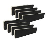 vhbw 8x Filtres à charbon actif compatible avec Miele DA 2806 / BRWS, DA 2808 / BRWS, DA 2806 / EDST, DA 2808 hotte aspirante - 43 x 10 x 2 cm