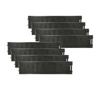 vhbw 8x Filtres à charbon actif compatible avec Miele MARINE MA1 DA3462, DA 3496 C, DA 3496-90 hotte aspirante - 49 x 11,3 x 2,8 cm