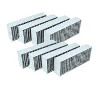 vhbw 8x Filtres à charbon actif compatible avec Neff T48CD7GA7, T48PC7BX2, T48TD7BN2, T46CB4AX2, T48CB1AX2, T48CD7AX2, T48CD7GA6 hotte aspirante