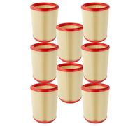 vhbw 8x Filtres à lamelles compatible avec Nilfisk Aero 26-21 PC, 26-01 PC X, 26-2L PC, 25-21, 31-21 Inox PC, 31-21 INOX aspirateur à main