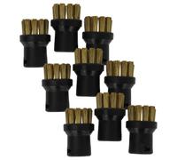 vhbw 9x brosse arrondie compatible avec Kärcher SC 1 DELUXE, SC 1 EasyFix, SC 1 CLASSIC FLOOR KIT nettoyeur vapeur - Brosse à vapeur