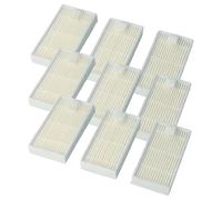 vhbw 9x filtre compatible avec Haier SWR-T321, SWR-T322, SWR-T325, SWR-T320 aspirateur - filtre HEPA blanc