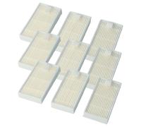 vhbw 9x filtre compatible avec Medion MD16192, MD18500, MD18501, MD18600, MD19510, E32 SW, MD18510, MD19500 aspirateur - filtre HEPA blanc