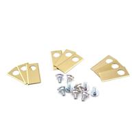 vhbw 9x Lames compatible avec Honda Miimo 500 tondeuse - Lames de rechange, or / argenté, acier (revêtement en titane)