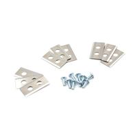 vhbw 9x Lames compatible avec Landxcape tondeuse - Lames de rechange, argenté, acier