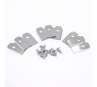 vhbw 9x Lames compatible avec Worx Basic, ID B M800i, L1500, L1500i, L2000, L2000i tondeuse - Lames de rechange, argenté, acier