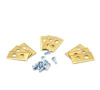 vhbw 9x Lames compatible avec Worx Landroid M1000i, L WR155E, L WR147E tondeuse - Lames de rechange, or, acier (revêtement en titane)
