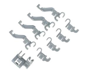 vhbw 9x Pinces de fixation compatible avec Bosch SM50E10RU/C9, SMD53M72EU/92 lave-vaisselle - Panier inférieur