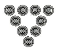 vhbw 9x Têtes de rasoir de remplacement compatible avec Philips AT752, AT750, AT755, HQ5705, HQ5710, AT751, AT757, AT758 rasoir électrique, argenté
