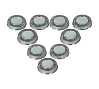 vhbw 9x Têtes de rasoir de remplacement compatible avec Philips HP1222, HP1616, HP1722, HP1723, HP1622, HP1623, HQ1322 rasoir électrique, argenté
