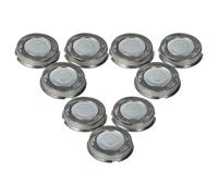 vhbw 9x Têtes de rasoir de remplacement compatible avec Philips HQ139, HQ33, HQ40, HQ402, HQ30, HQ135, HQ136, HQ130, HQ132 rasoir électrique, argenté