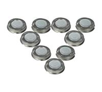 vhbw 9x Têtes de rasoir de remplacement compatible avec Philips HQ3405, HQ322, HQ33, HQ30, HQ300, HQ32, HQ320, HQ302, HQ304 rasoir électrique, argenté