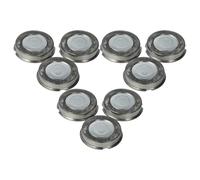 vhbw 9x Têtes de rasoir de remplacement compatible avec Philips HQ41, HQ42, HQ404, HQ406, HQ4401, HQ4405, HQ420, HQ422 rasoir électrique, argenté
