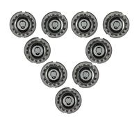 vhbw 9x Têtes de rasoir de remplacement compatible avec Philips HQ7340, HQ7310, HQ7320, HQ7160, HQ7360, HQ7325, HQ7310XL rasoir électrique, argenté