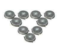 vhbw 9x Têtes de rasoir de remplacement compatible avec Philips HQ8150, HQ8142, HQ8100, HQ8155, HQ8141, HQ8140, HQ8160 rasoir électrique, argenté