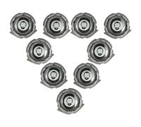 vhbw 9x Têtes de rasoir de remplacement compatible avec Philips S1300, S1310, S1133, S1150, S1310/04, S1300/04, S1131 rasoir électrique, argenté