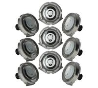 vhbw 9x Têtes de rasoir remplacement pour Philips RQ11, RQ32 pour rasoir électrique, argenté