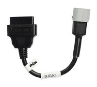 vhbw Adaptateur 6 Pin vers OBD2 16Pin Compatible avec Suzuki SFV 650 Gladius (2009-2016), SV 650 (2003-2019) Motos - 10 cm