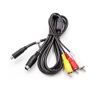 vhbw Adaptateur audio video AV câble en composite compatible avec Sony DCR-SX50, DCR-SX50E, DCr-SX73, DCR-SX73E, GV-HD700, GV-HD700E appareil photo