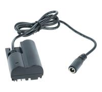 vhbw Adaptateur batterie factice compatible avec Canon EOS D20, 5D, 10D, 300D, 50D, 1D, 40D, D10, 20D, 30D appareil photo, reflex, numérique, DSLR