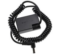 vhbw Adaptateur batterie factice compatible avec Canon EOS M6, M5, Kiss X9i, Kiss X9, Kiss X10, M3 et Kiss X8i reflex, numérique, DSLR, câble spiralé