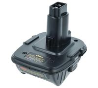 vhbw Adaptateur de Batterie Compatible avec Dewalt DCB204, DCB200, DCB201, DCB201-2, DCB203, DCB180, DCB181, DCB181-XJ, DCB205 Batteries Li-ION 20 V