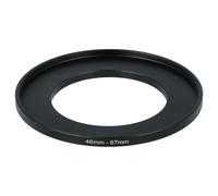 vhbw Adaptateur de filtre Step-Up 46mm - 67mm compatible avec Sony E Mount 10-18 mm 4 (SL-1018) objectif d'appareil photo, métal noir