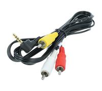 vhbw Adaptateur en composite audio-video compatible avec Creative Zen X-Fi 2, X-Fi Style, Touch 2 appareil photo - Câble AV