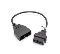 vhbw Adaptateur OBD1 12 Pin vers OBD2 compatible avec Chevrolet - 20 cm