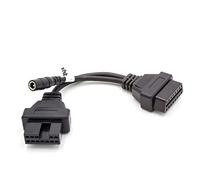 vhbw Adaptateur OBD1 12 Pin vers OBD2 compatible avec Hyundai 12 Pin - 19,8 cm