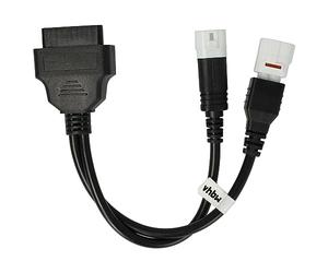 vhbw Adaptateur OBD2 3 Pin / 4 Pin vers OBD2 16Pin Compatible avec Yamaha 2017-2019 Tracer 700, XSR 700 Motos - 20 cm