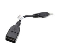 vhbw Adaptateur OTG Compatible avec Sony DCR-SX73E, DCR-SX65E, DCR-SX85E appareils Mobiles - Câble de Mini-USB (männlich) vers Prise USB A, Noir