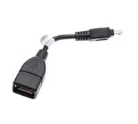 vhbw Adaptateur OTG compatible avec Sony HDR-PJ10VE, HDR-PJ30VE, HDR-CX740VE appareils mobiles - Câble de Mini-USB (männlich) vers prise USB A, noir