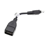vhbw Adaptateur OTG Compatible avec Sony HDR-PJ10VE, HDR-PJ30VE, HDR-CX740VE appareils Mobiles - Câble de Mini-USB (männlich) vers Prise USB A, Noir