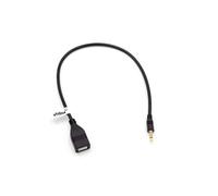 vhbw Adaptateur OTG compatible avec Toyota appareils mobiles - Câble de port USB vers connecteur AUX, noir