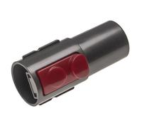 vhbw Adaptateur pour aspirateur connecteur de marque à raccord 32mm compatible avec Dyson V15 Detect Absolute - noir / rouge, plastique