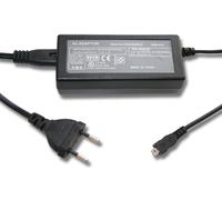 vhbw adaptateur secteur bloc d'alimentation compatible avec Panasonic Lumix DMC-FS3, DMC-FS30, DMC-FS33, DMC-FS5 appareil photo, caméra vidéo; 2m