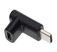 vhbw Adaptateur USB C coudé 90°, mâle vers femelle pour ordinateur portable, notebook, etc - Adaptateur à angle droit, noir