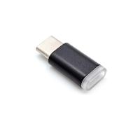 vhbw Adaptateur USB-C vers micro-USB compatible avec Apple Macbook 2015, Pro 2016, noir