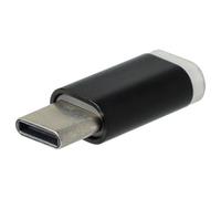 vhbw Adaptateur USB-C vers Micro-USB Compatible avec Samsung Galaxy S8, S8+ Noir