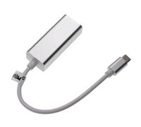vhbw Adaptateur USB type C vers RJ45 pour ordinateur portable, PC de bureau - Connecteur réseau Ethernet, blanc / argenté