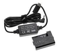 vhbw Alimentation USB Compatible avec Canon EOS 1100D, 2000D, 1200D, 4000D, 1300D, Kiss X50 Appareil Photo - Coupleur DC Replacement pour DR-E10-2m