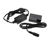 vhbw Alimentation USB compatible avec Canon EOS Rebel T7i appareil photo, caméra vidéo - Coupleur DC (remplacement pour Canon DR-E18) 2m