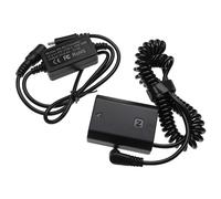 vhbw Alimentation USB compatible avec Sony Alpha 7c, 1 appareil photo - Coupleur DC (replacement pour Sony NP-FZ100) - 2m, câble spiralé