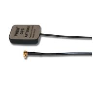 vhbw Antenne GPS compatible avec Garmin GPSMAP76CS, GPSMAP96, GPSMAP76S système de navigation avec connexion MCX - Pied magnétique, 5 m, noir