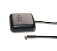 vhbw Antenne GPS compatible avec InfoRAD GPS système de navigation avec connexion MMCX - Pied magnétique 5m noir