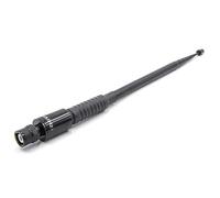 vhbw Antenne Universelle pour diverses radios Portables p. ex. Compatible avec Yaesu, Vertex, Kenwood - Extensible 23cm - 99cm, connecteur BNC (m)