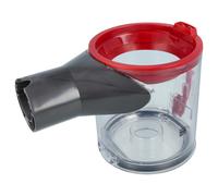 vhbw Bac à poussière compatible avec Dyson V7, V8 aspirateur robot - Boîte de remplacement, plastique transparent / gris / rouge