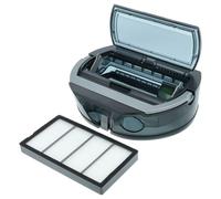 vhbw Bac à poussière compatible avec iRobot Roomba s9 Plus aspirateur robot - Boîte de remplacement avec filtre, plastique gris